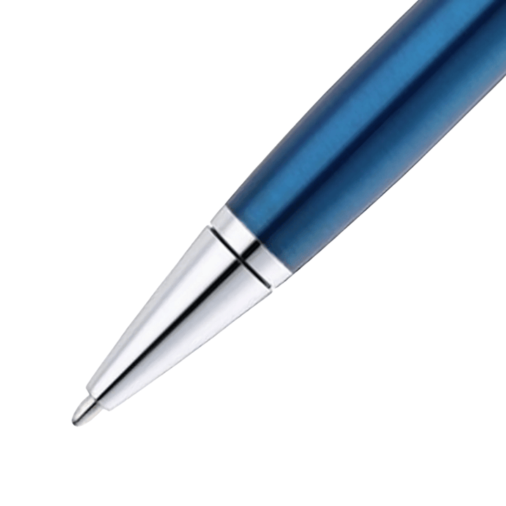 Cross Foundry Translucent Blue With Polished Chrome Ballpoint Pen
