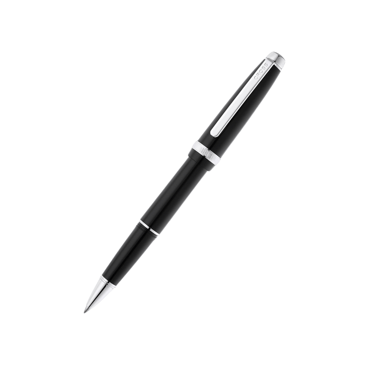 Cross Lume Black With Polished Chrome Ballpoint Pen