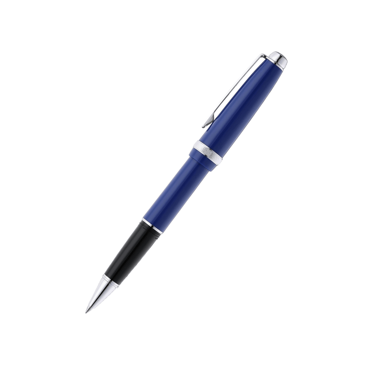 Cross Lume Blue With Polished Chrome Ballpoint Pen