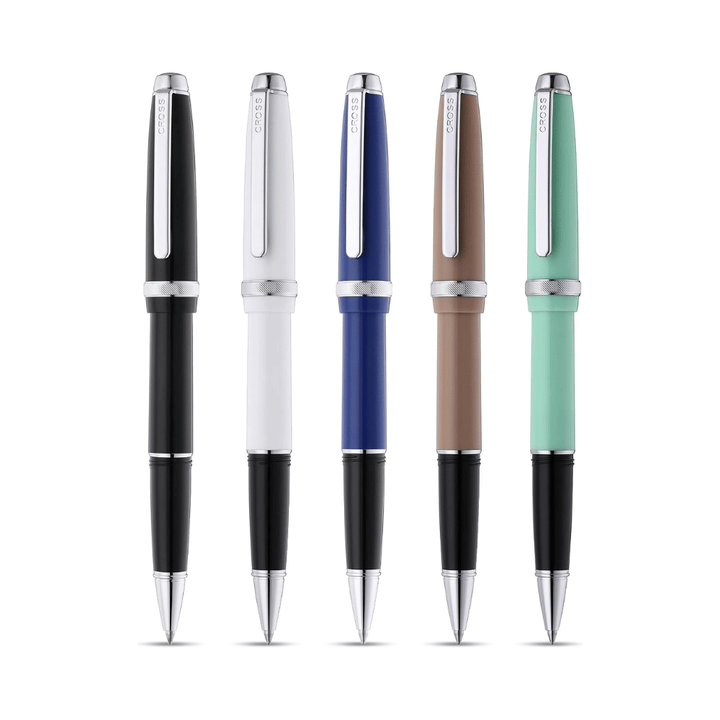 Cross Lume Mocha With Polished Chrome Ballpoint Pen
