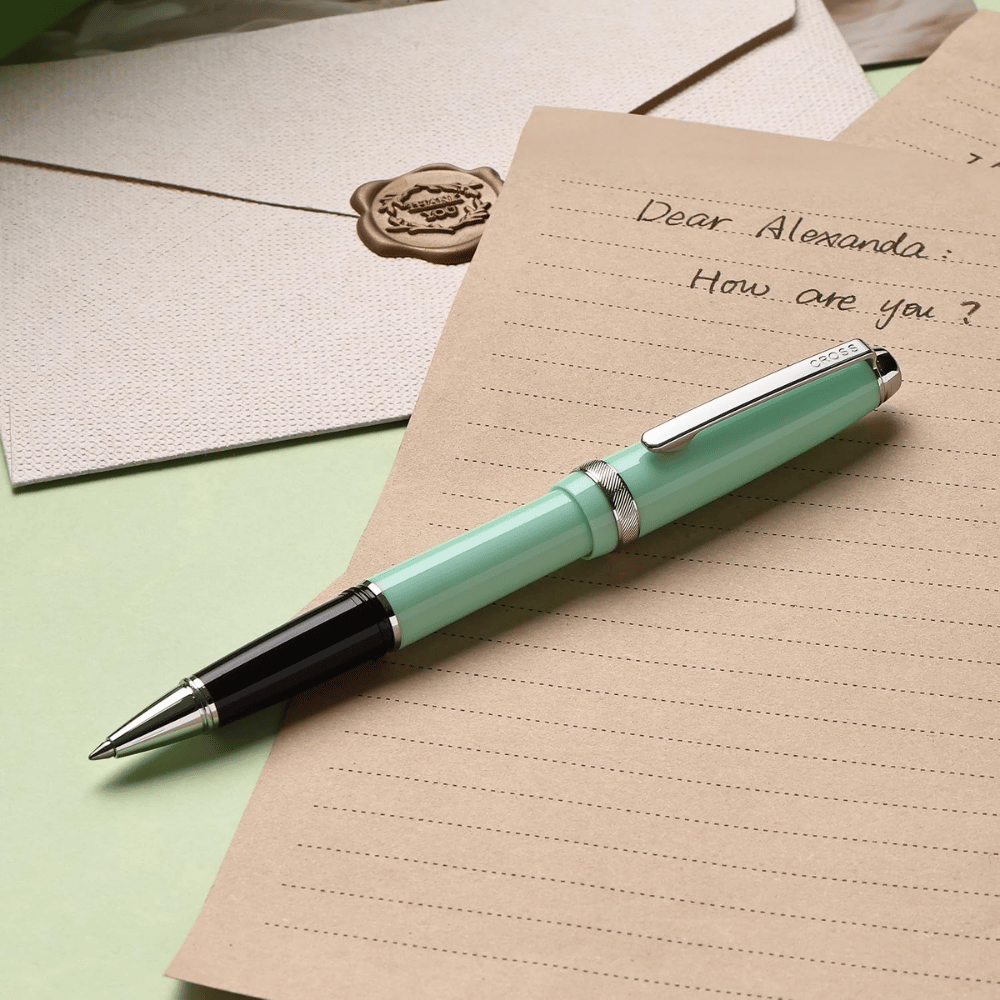 Cross Lume Seafoam With Polished Chrome Ballpoint Pen