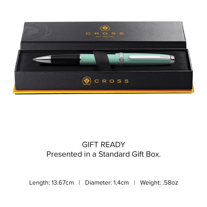 Cross Lume Seafoam With Polished Chrome Ballpoint Pen
