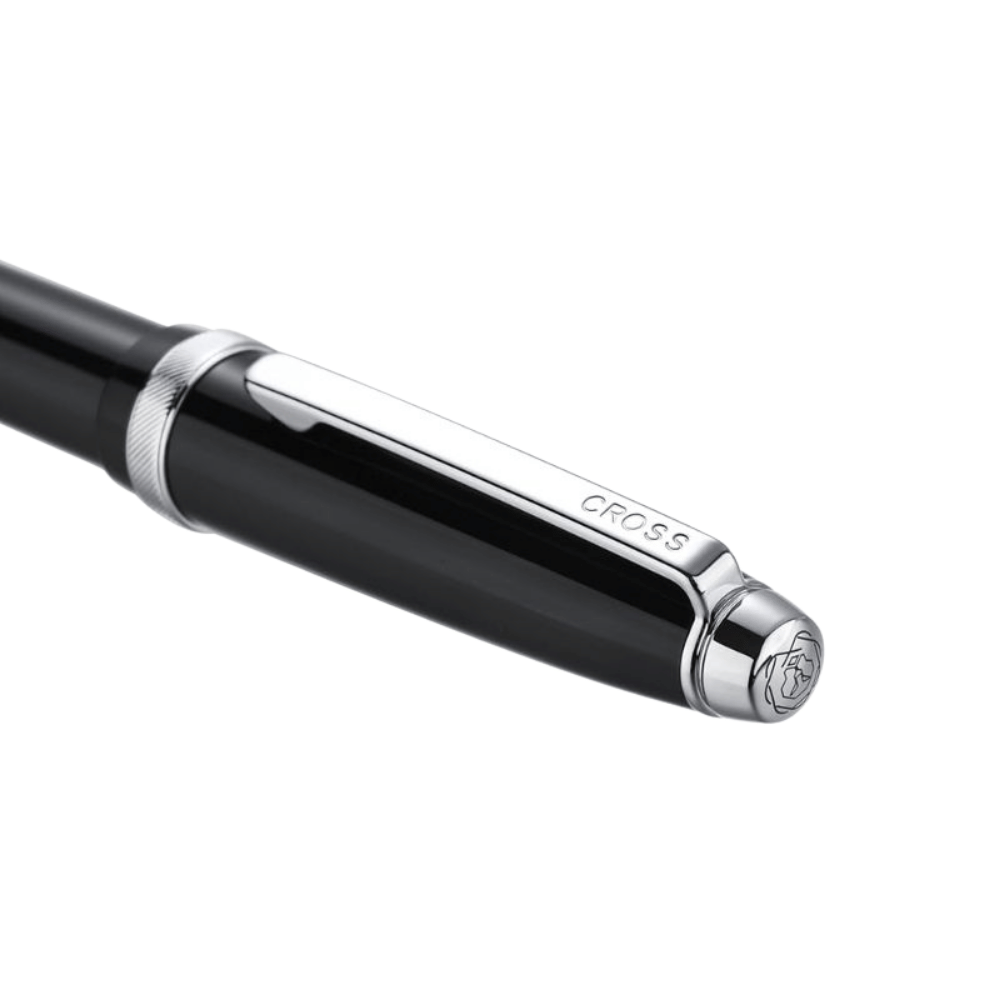 Cross Lume Selectip Black With Polished Chrome Rollerball Pen