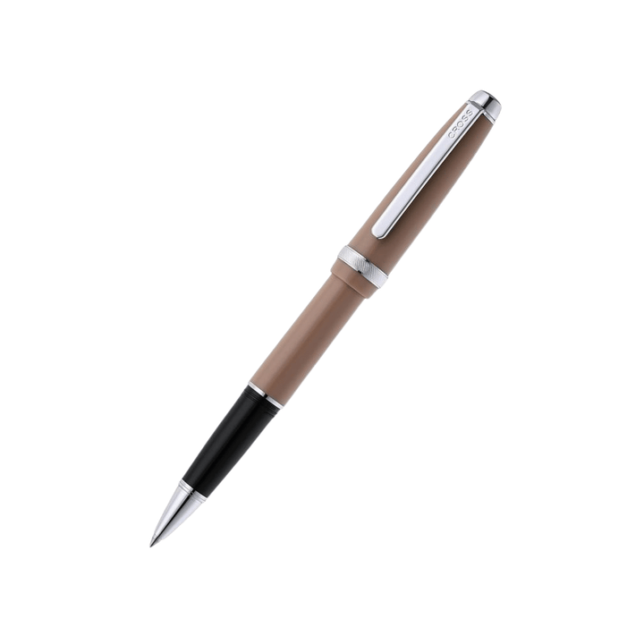 Cross Lume Selectip Mocha With Polished Chrome Rollerball Pen