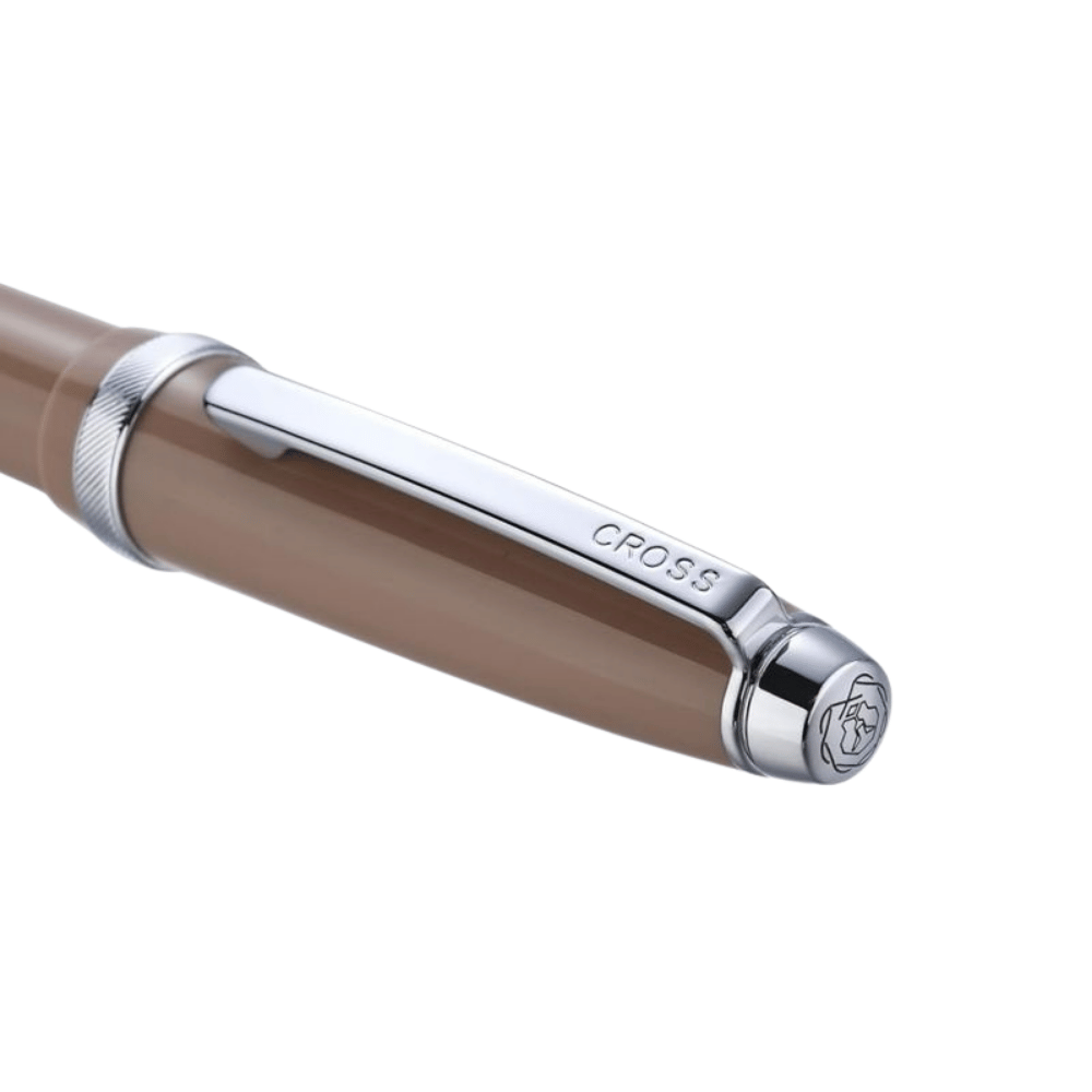 Cross Lume Selectip Mocha With Polished Chrome Rollerball Pen