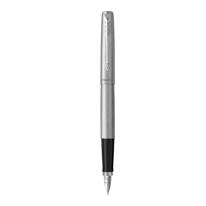 Parker Jotter Duo SS Chrome Trim Fountain Pen + Ballpoint Pen Set — detail view