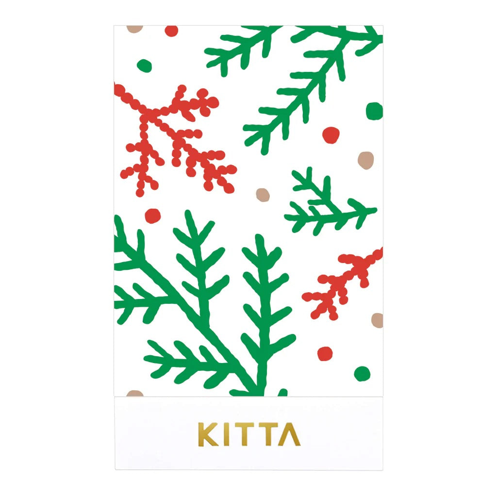 KITTA Limited Edition Masking Tape - Christmas — applied on surface
