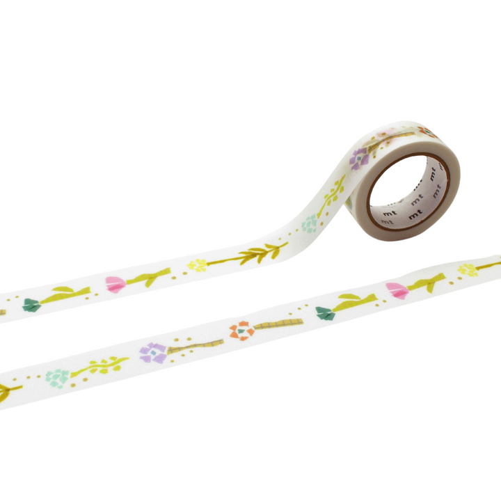 MT × Miki Tamura Washi Tape - Hanahana — roll front