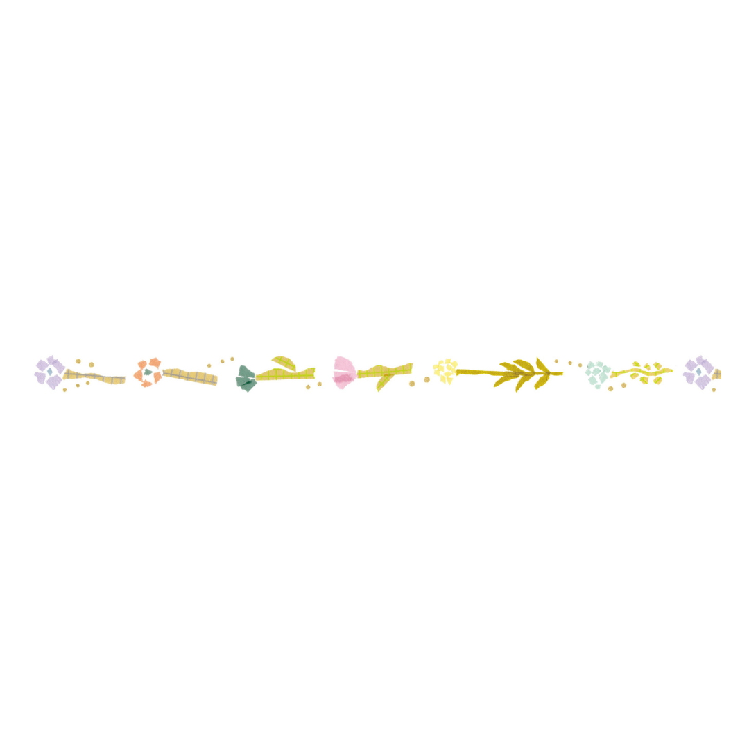 MT × Miki Tamura Washi Tape - Hanahana — applied on surface