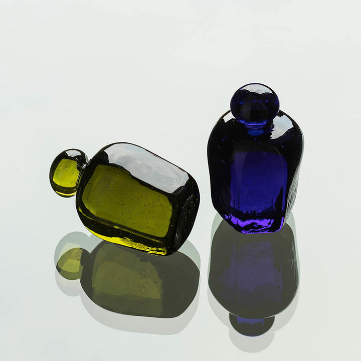 Hightide Attaché Recycled Glass Paperweight – Sake Bottle (Cobalt Blue)