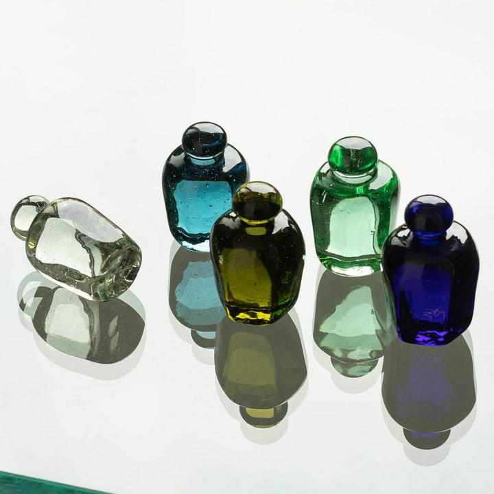 Hightide Attaché Recycled Glass Paperweight – Sake Bottle (Cobalt Blue)