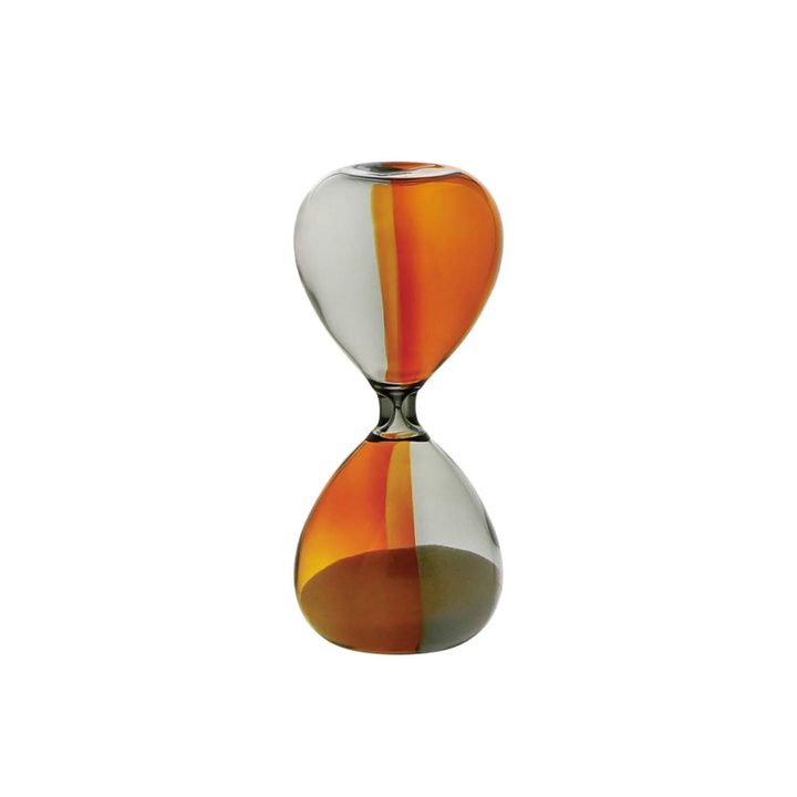 Hightide Hourglass (Bicolor) S in Grey x Amber — Hightide hourglasses — premium stationery and lifestyle, at Cityluxe Singapore