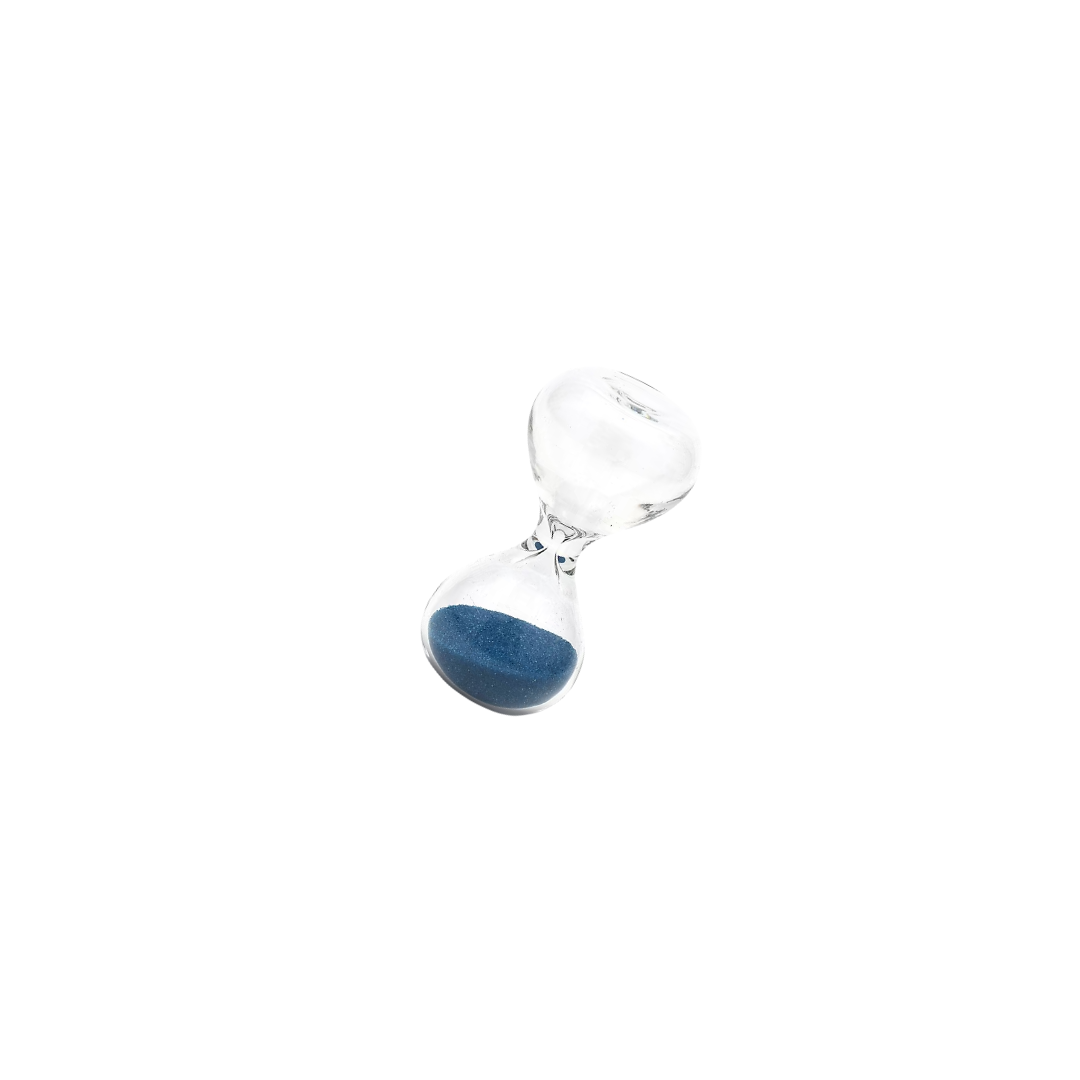 Hightide Miniature Hourglass - Blue — front view