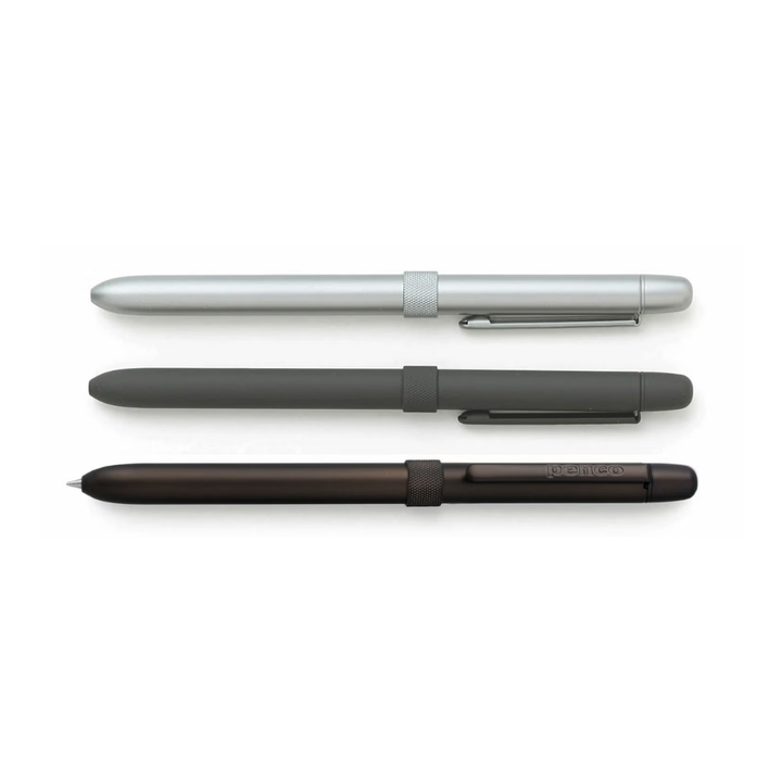 Hightide Penco Multi Pen – Charcoal Grey — angle view