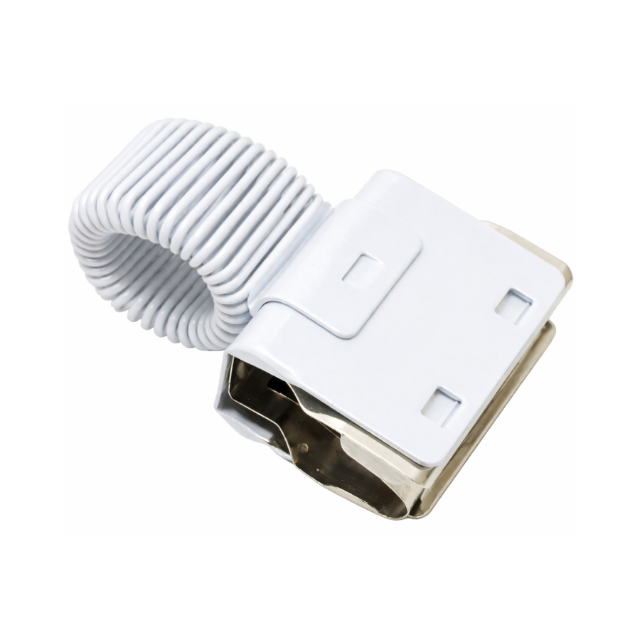 Hightide Slide Clip with Pen Holder - White — side view