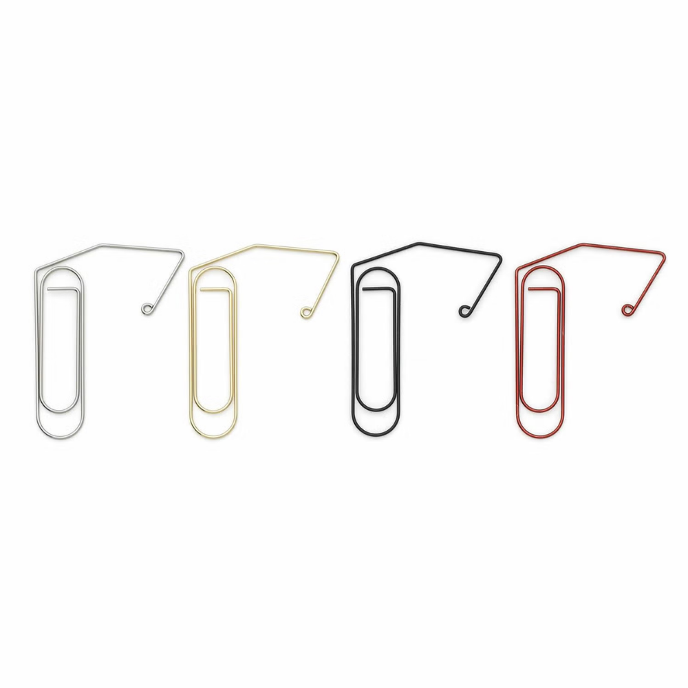 Hightide Wire Clip Bookmarker - Red — close-up