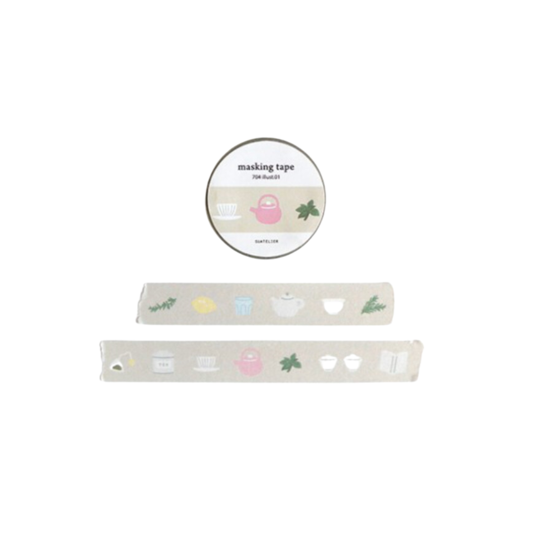 Suatelier Masking Tape - illust.01 — roll front