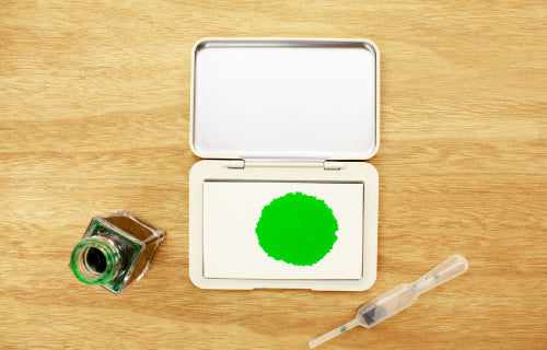 Sanby Ink Biyori Stamp Pad — in use