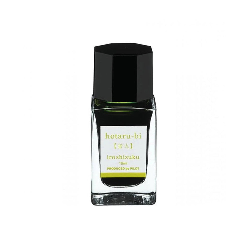 Pilot Iroshizuku 15ml Ink Bottle - Hotaru-Bi (Firefly Glow) — bottle at angle