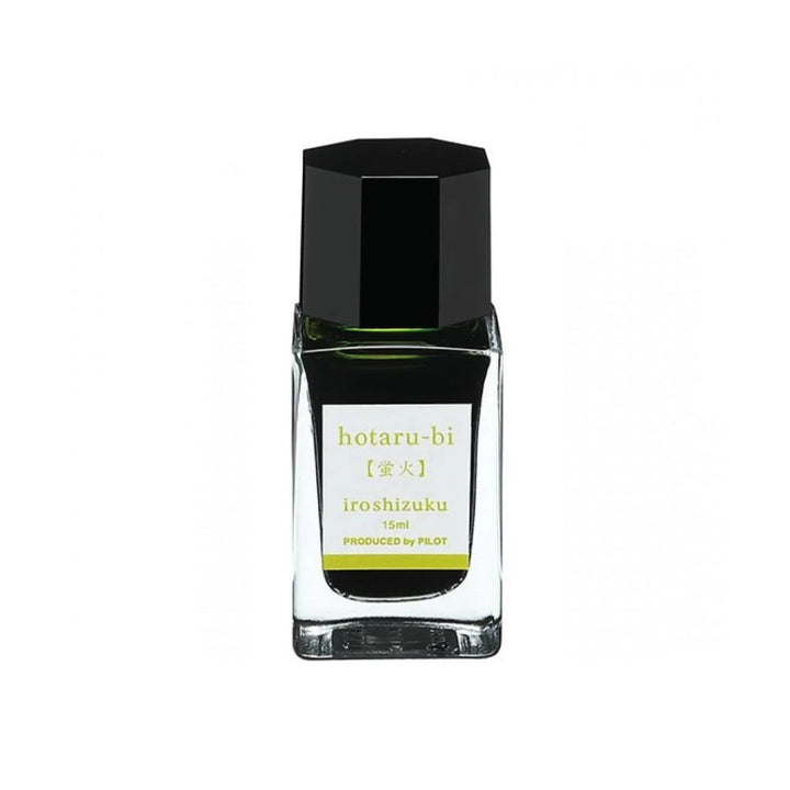 Pilot Iroshizuku 15ml Ink Bottle - Hotaru-Bi (Firefly Glow) — bottle at angle