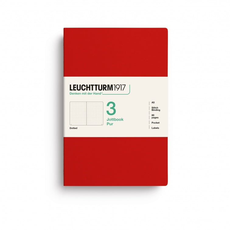 Leuchtturm1917 Jottbook Pur Medium Dotted - Cherry