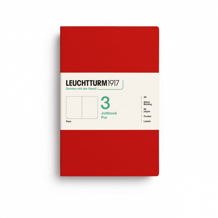 Leuchtturm1917 Jottbook Pur Medium Plain - Cherry