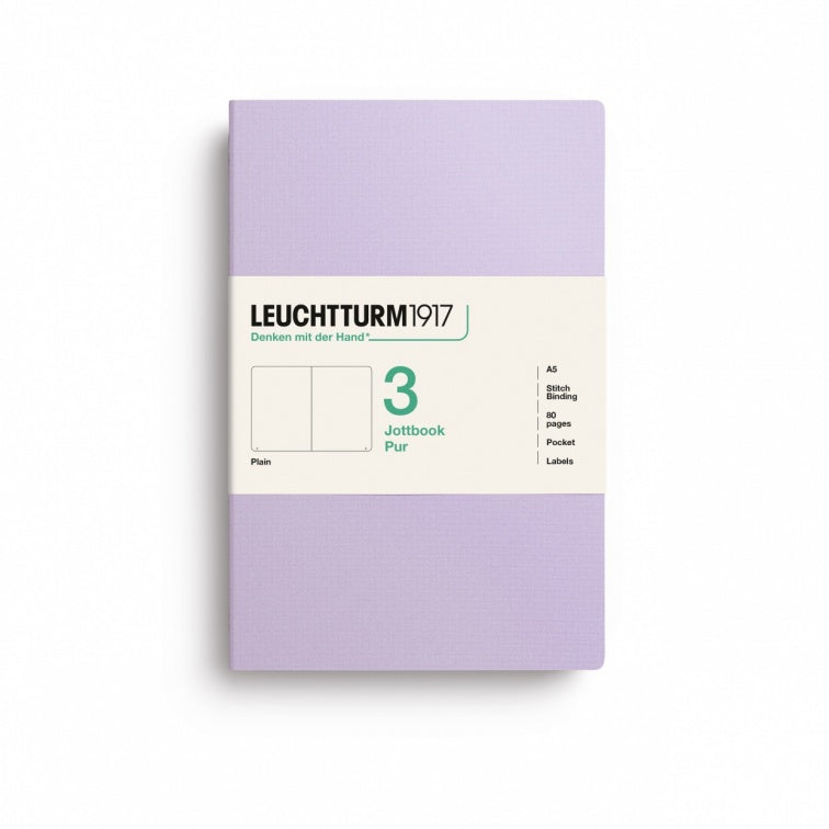 Leuchtturm1917 Jottbook Pur Medium Plain - Lilac