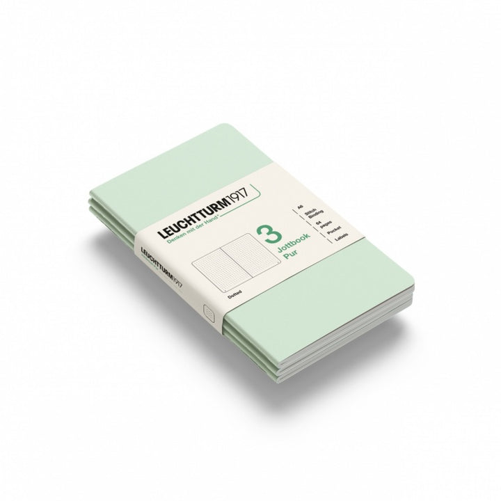 Leuchtturm1917 Jottbook Pur Pocket Dotted - Mint Green