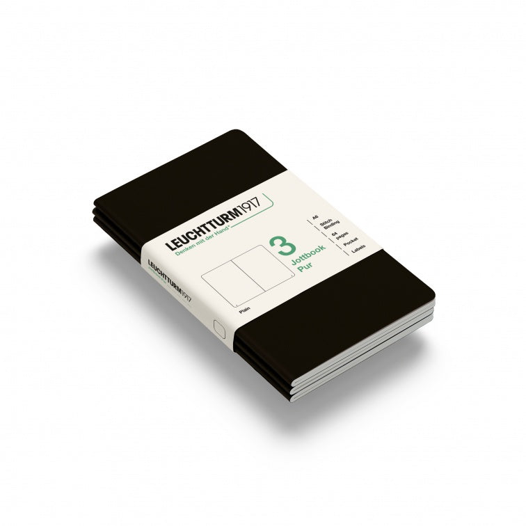 Leuchtturm1917 Jottbook Pur Pocket Plain - Black