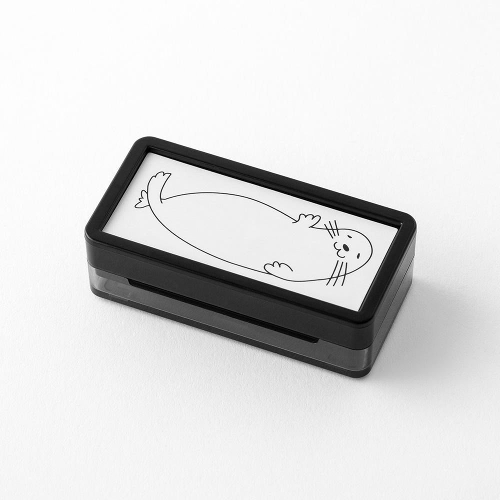 Midori Paintable Stamp Pre-Inked Half Size Seal — side view