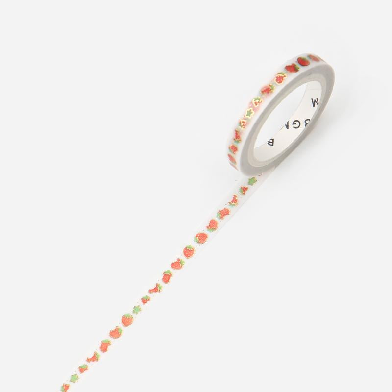 BGM Strawberry Masking Tape — pattern detail