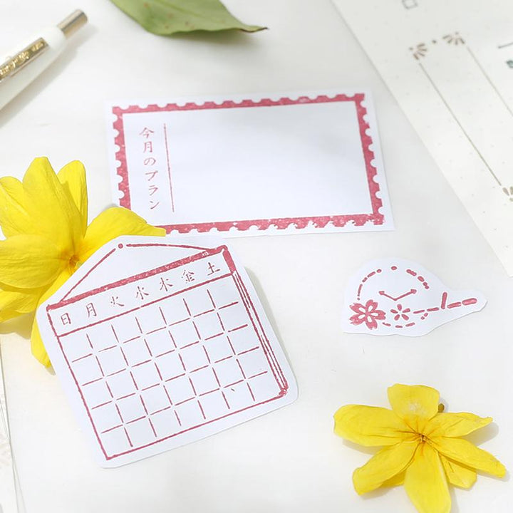 BGM Vintage Schedule Clear Stamp — with packaging