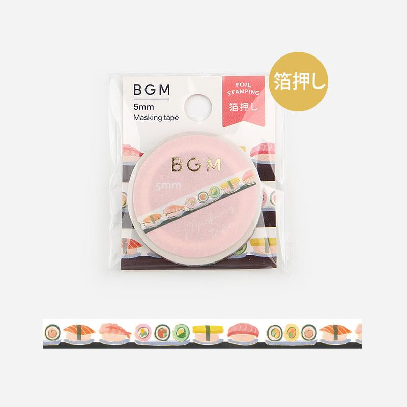 BGM Sushi Conveyor Belt Masking Tape — roll front