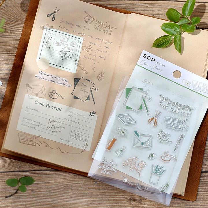 BGM Letters Records Clear Stamp — with packaging