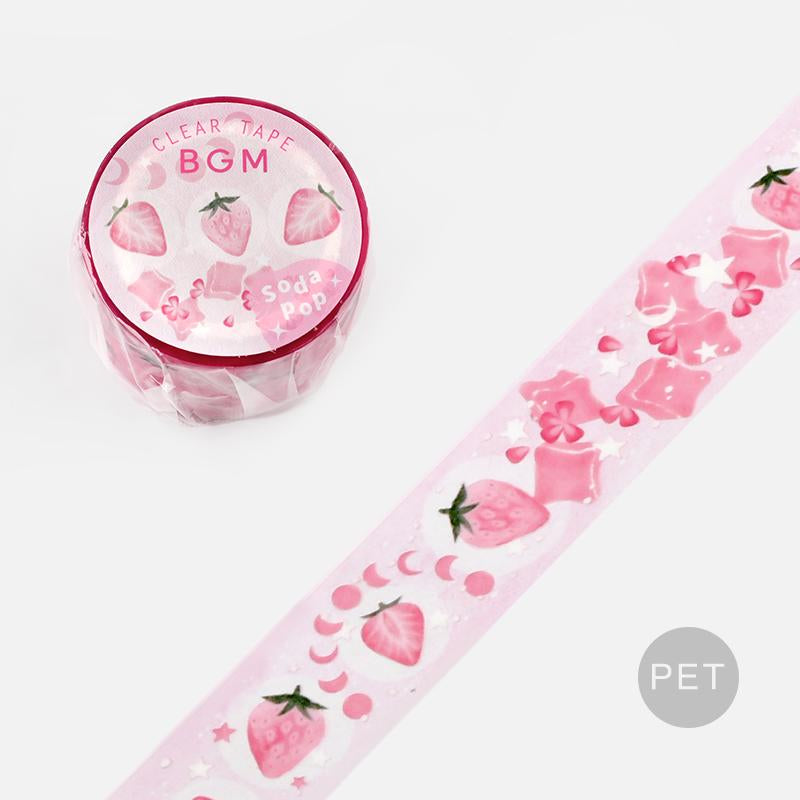 BGM Strawberry Cider Clear Tape — roll front