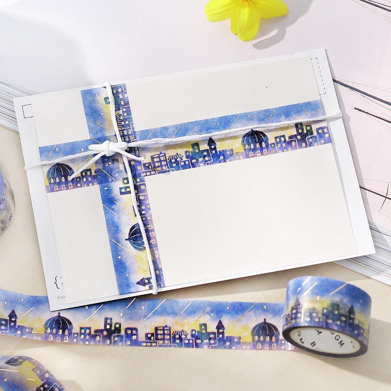 BGM Meteor City Masking Tape — applied on surface