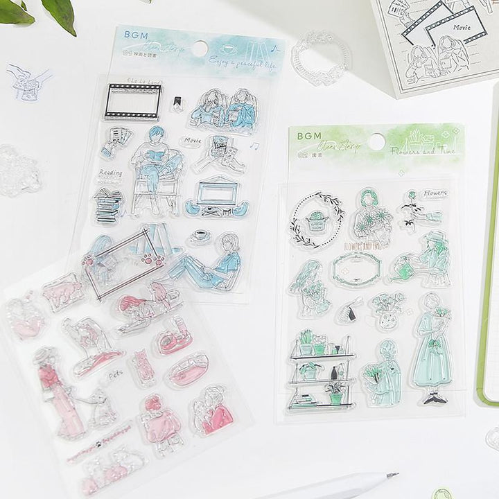 BGM Holidays Clear Stamp — in use