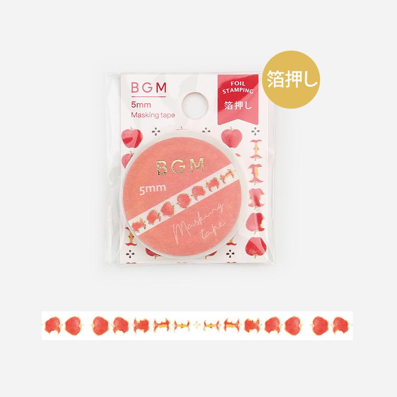 BGM Apples Masking Tape — roll front