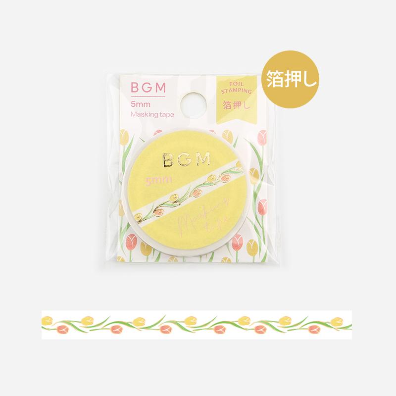 BGM Deco Tulip Masking Tape — roll front