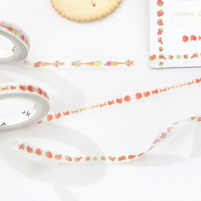 BGM Apples Masking Tape — applied on surface