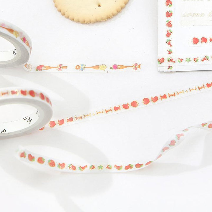 BGM Apples Masking Tape — applied on surface