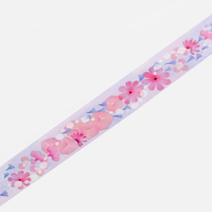 BGM Floral Cider Clear Tape — pattern detail