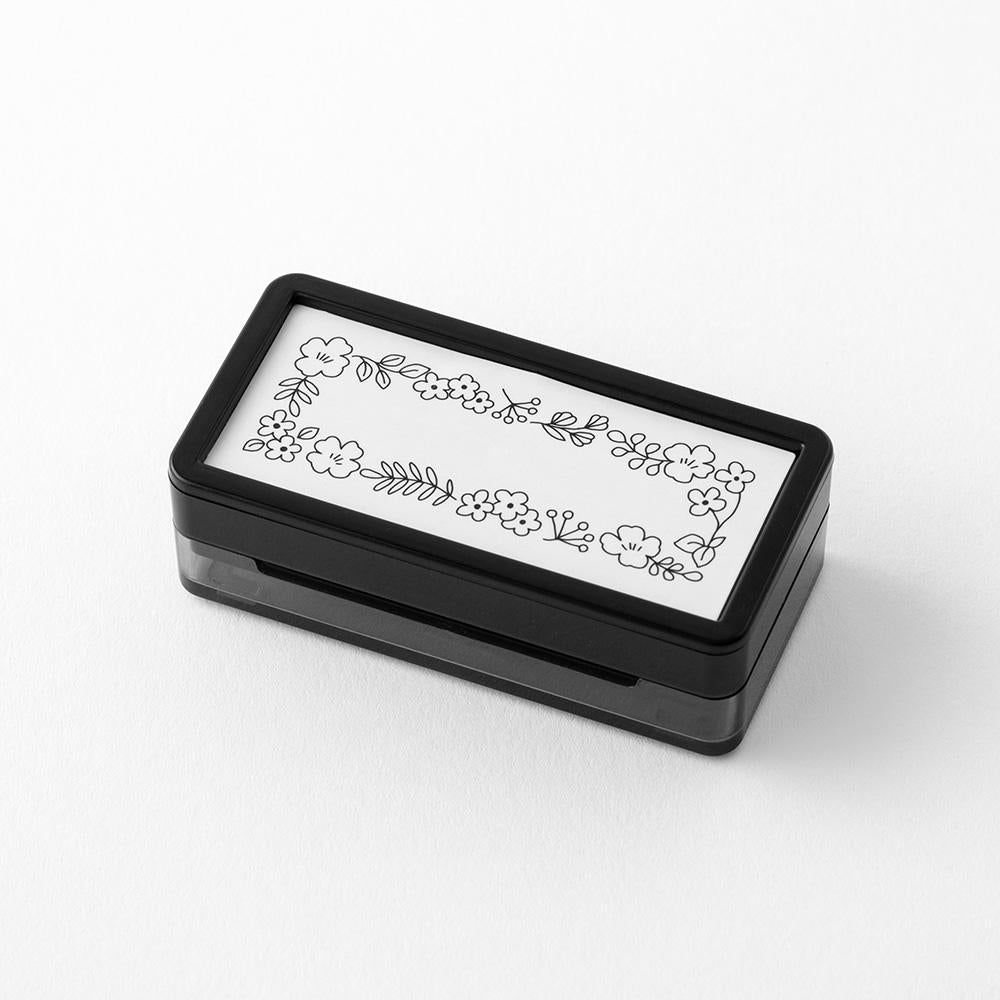 Midori Paintable Stamp Pre-Inked Half Size Flower — side view