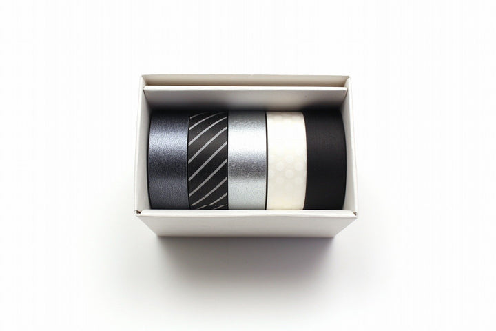 MT Tape Giftbox 5 In 1 - Monotone 3 — roll front