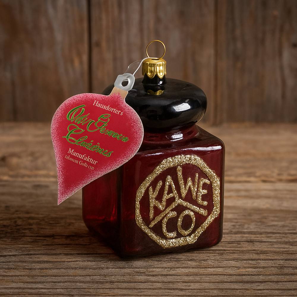 Kaweco Glass Ink Bottle Ornament in Bordeaux — Kaweco fountain pen ink — premium bottled ink for writing, at Cityluxe Singapore