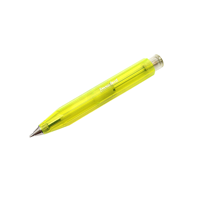 Kaweco Ice Sport Push Pencil Yellow — Kaweco mechanical pencil — precision drafting and writing pencil, at Cityluxe Singapore