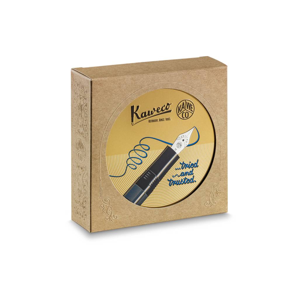 Kaweco Piston Sport AL Fountain Pen - Navy — flat lay