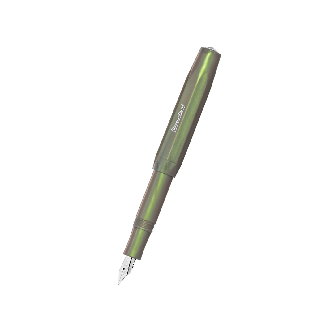 Kaweco Lunar Sport Fountain Pen - Shadow Green — capped