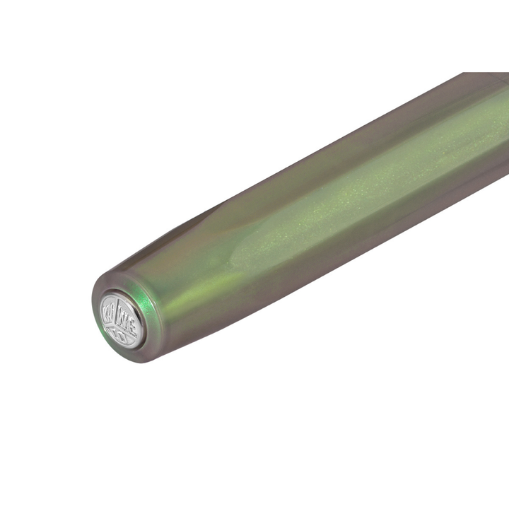 Kaweco Lunar Sport Fountain Pen - Shadow Green — writing at an angle