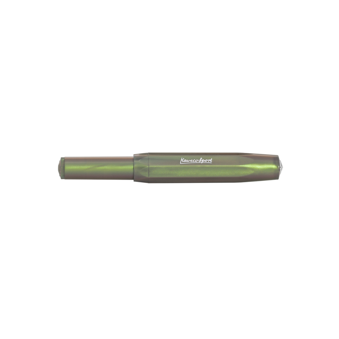 Kaweco Lunar Sport Gel Rollerball Pen - Shadow Green — with packaging